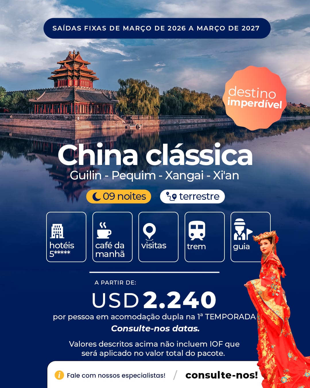 China Clássica - 09 Noites